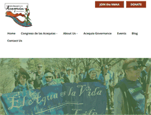 Tablet Screenshot of lasacequias.org